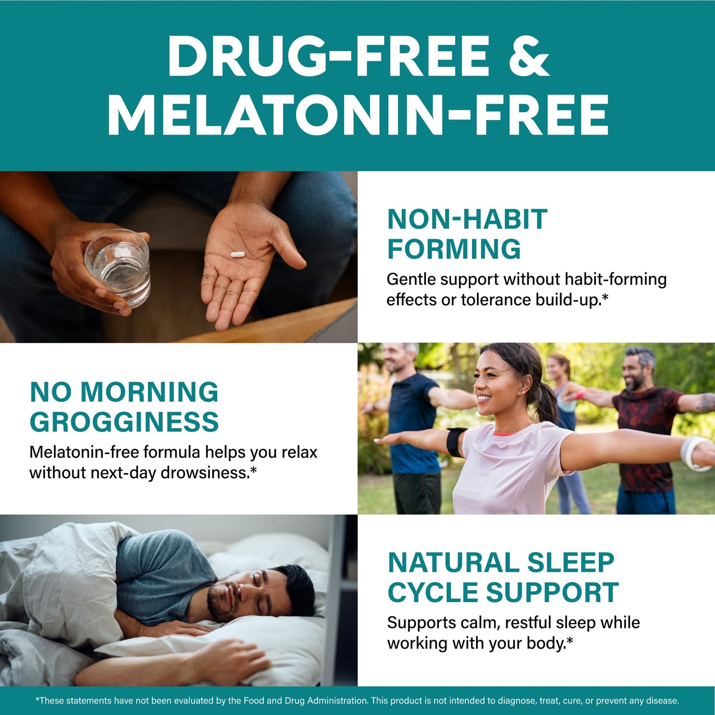 GABA L-Theanine 900 mg - Magnesium | Vitamin B6 - Calm, Sleep, Relaxation & Mood Support - Lab Tested - 750 mg Gamma AminoButyric Acid, 150 mg L-Theanine - Non-Habit Forming, Vegan - 120 Capsules