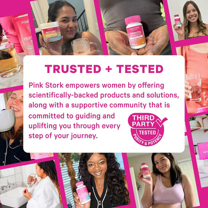 Pink Stork Prenatal Fiber Gummies for Women - 3g Prebiotic Inulin from Chicory Root - Natural Pregnancy & Postpartum Stool Softeners for Constipation & Digestive Health - 60 Vegan Fiber Chews
