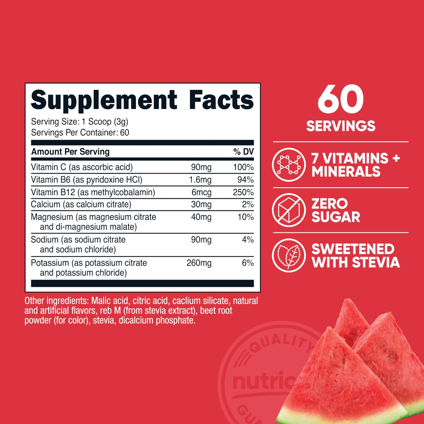 Nutricost Electrolyte Complex Powder (120 Servings, Fruit Punch) | Hydration Supplement Drink Mix with Vitamins and Minerals