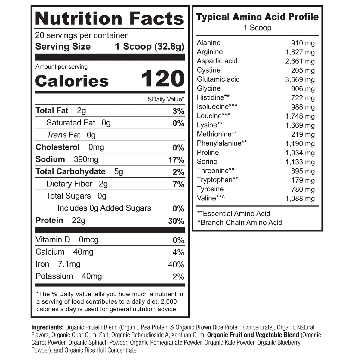 NATURELO Vegan Plant Protein Powder - Vanilla and Chocolate Bundle - 40 Servings
