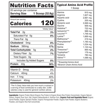 NATURELO Vegan Plant Protein Powder - Vanilla and Chocolate Bundle - 40 Servings