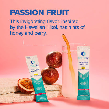 Liquid I.V. Hydration Multiplier - Passion Fruit - Hydration Powder Packets | Electrolyte
