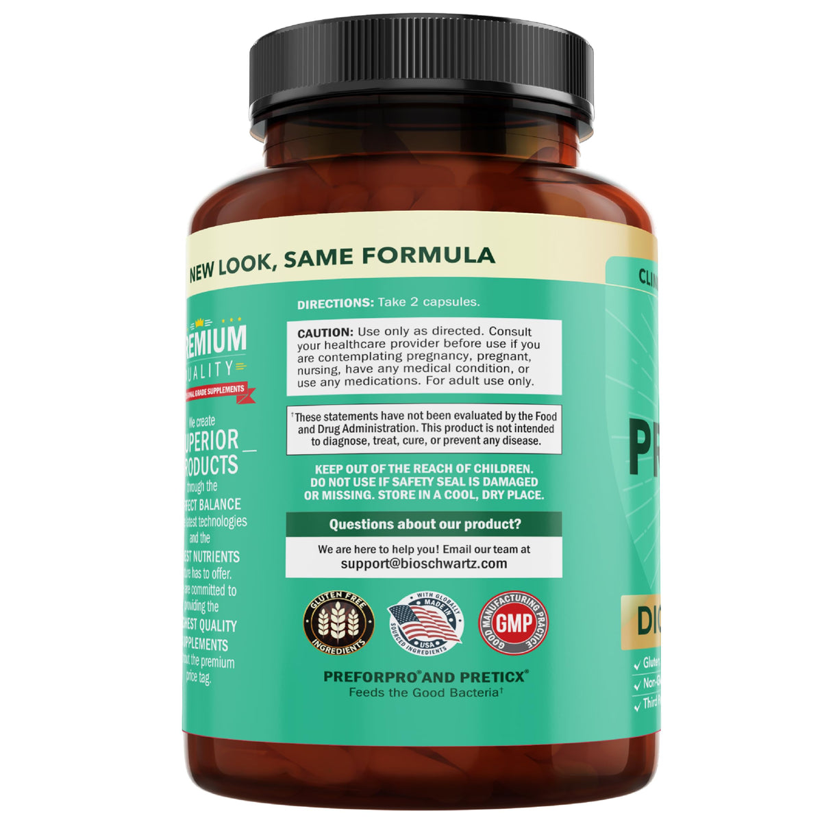 Advanced Prebiotic Fiber | Fast Acting Gut Health Supplement | 60 Capsules