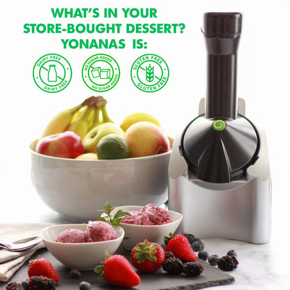 Yonanas 902 Classic Vegan, Dairy-Free Frozen Fruit Soft Serve Maker, Includes 36 Recipes