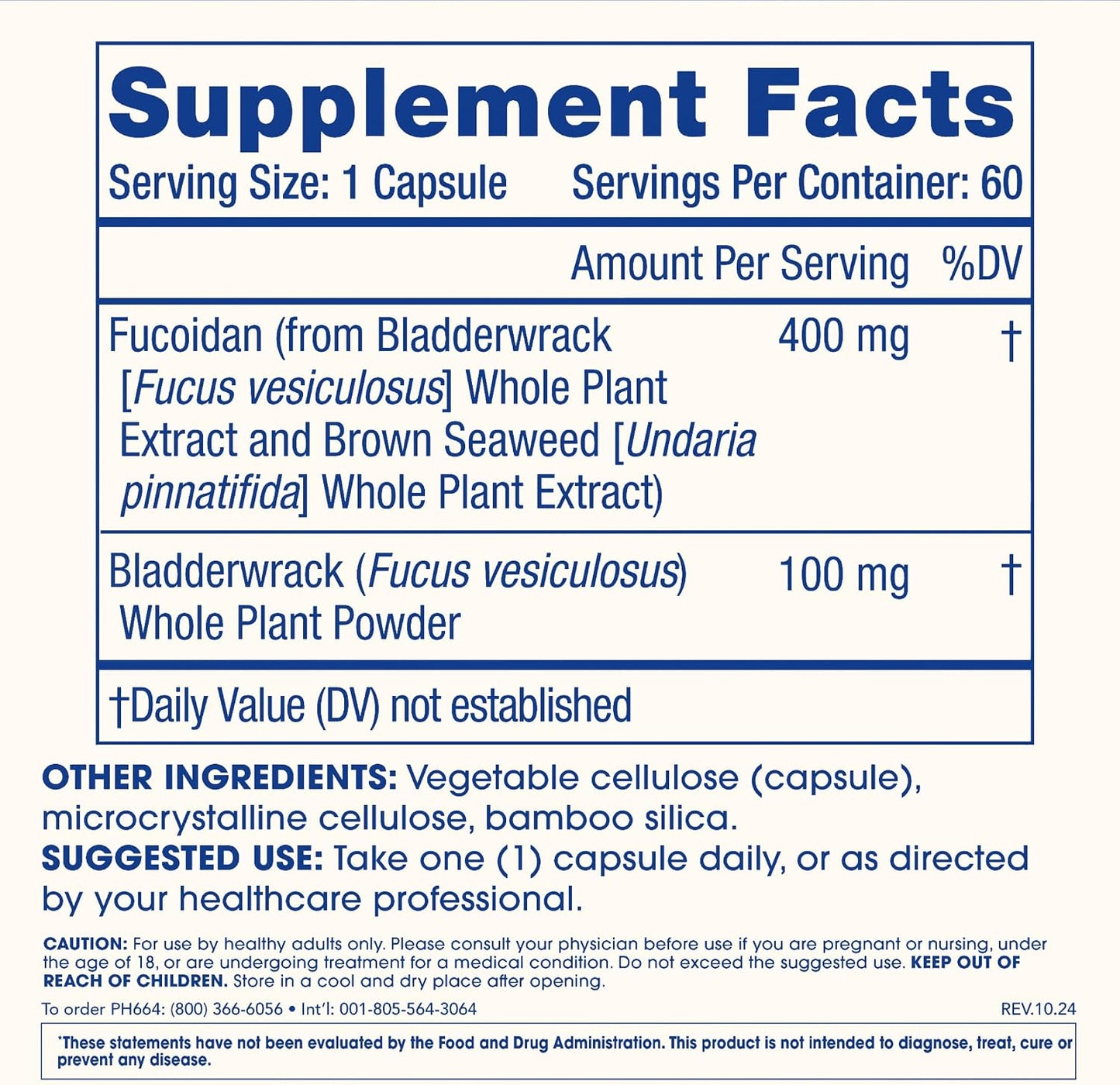 ProHealth Sirtuin 6 Activator | 60 Capsules | Fucoidan-Rich Seaweed Extract to Activate SIRT6 for Longevity, DNA & Cellular Support | Triple Lab-Tested, GMP-Manufactured in USA