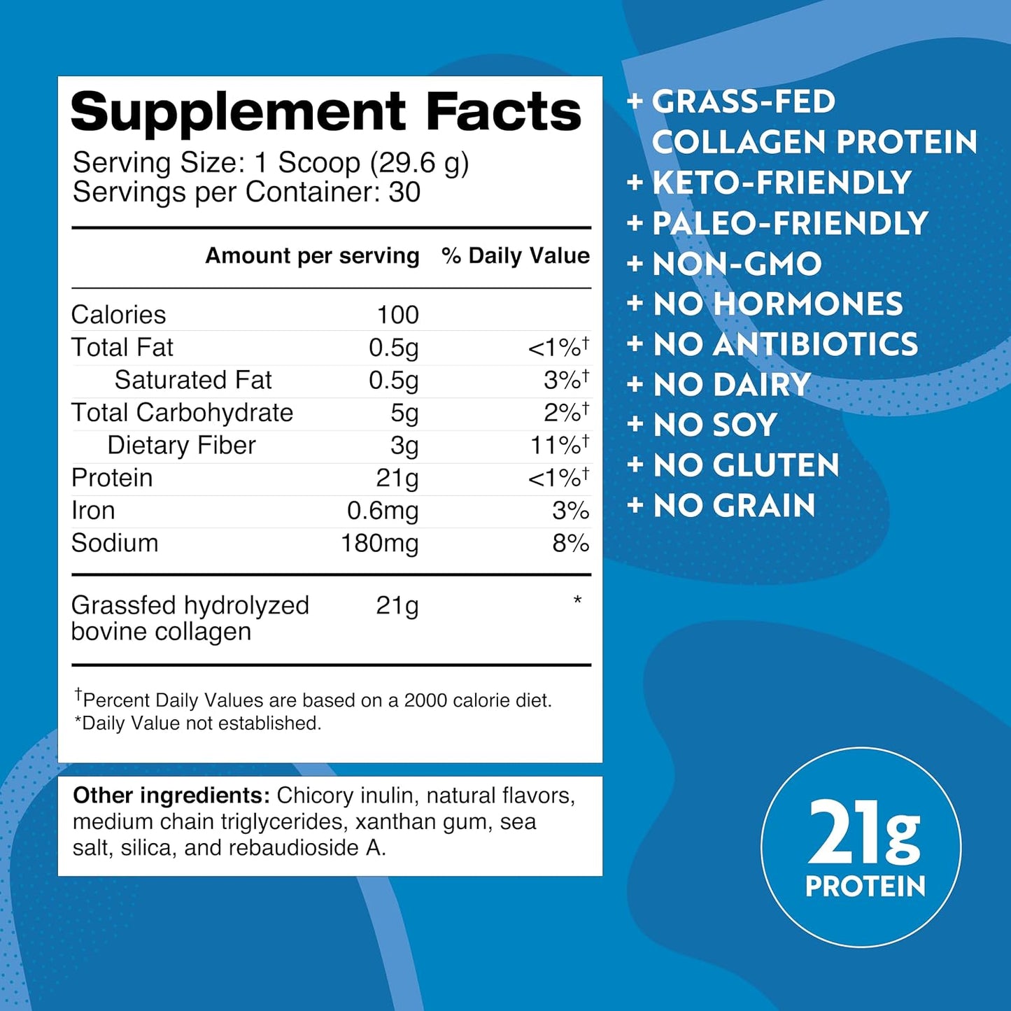 Dr. Kellyann Keto Bone Broth Protein Powder Bundle of (1) Chocolate, (1) Vanilla, & (1) Salted Caramel