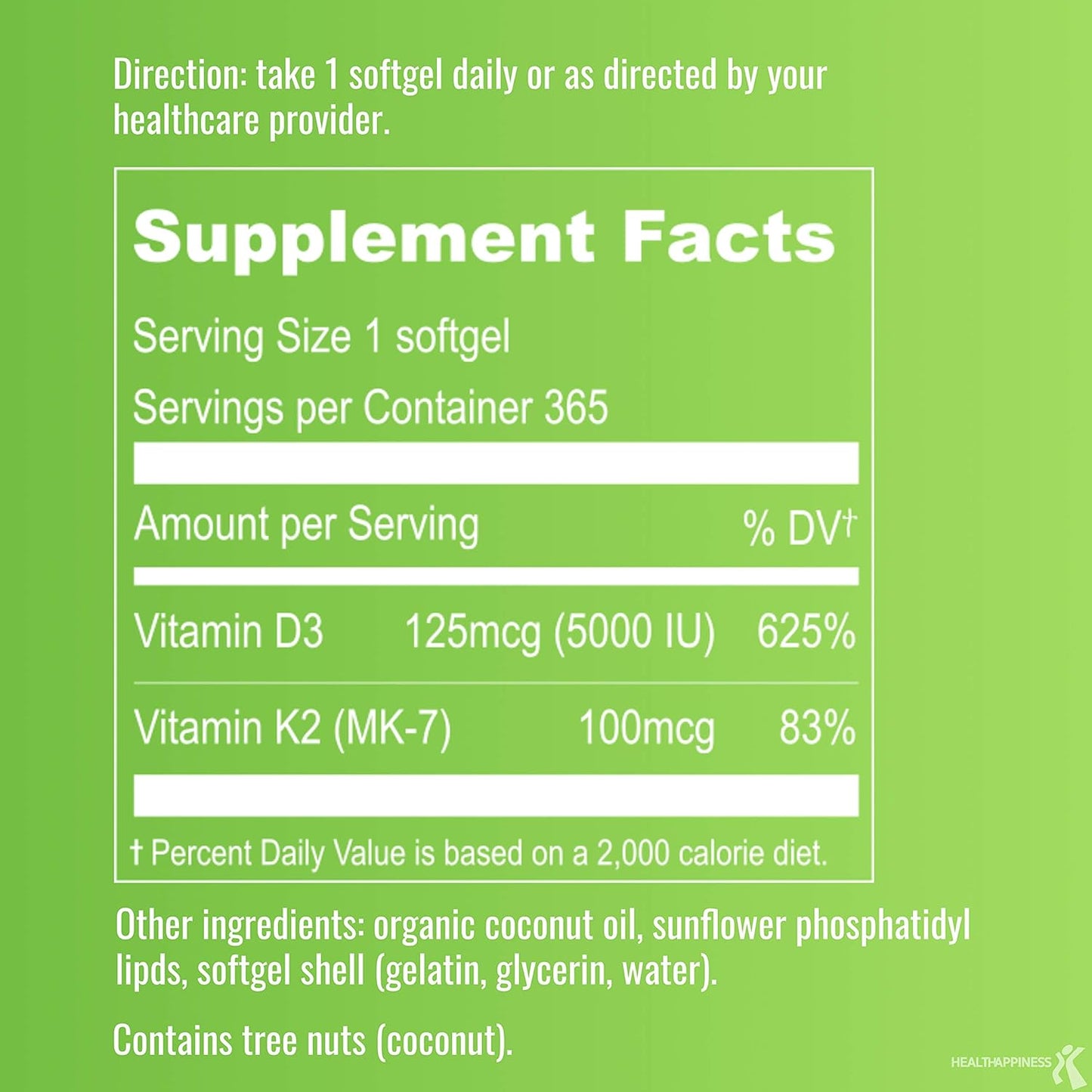 UpNourish Magnesium Glycinate and Liposomal Vitamin D3 K2 Bundle