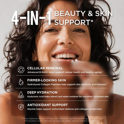 NAD+ Supplement for Women - NMN Alternative with β-NAD+, Trans-Resveratrol, CoQ10, D-Ribose - Promotes Cellular Renewal, Energy, and Radiant Skin Health - 60 Capsules Advanced