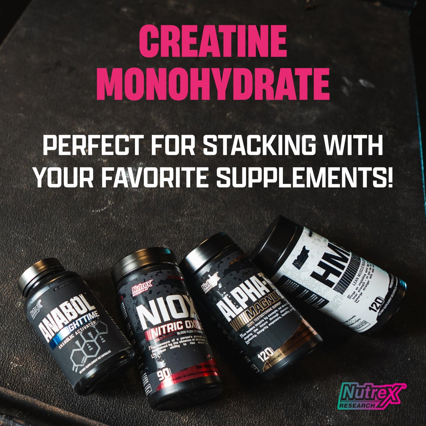 Nutrex Research Flavored Creatine Powder, Fruit Punch | 5g Creatine, Mixes Easily | Supports Energy, Muscle Growth, Energy and Performance | 60 Servings (60 Servings, Fruit Punch)