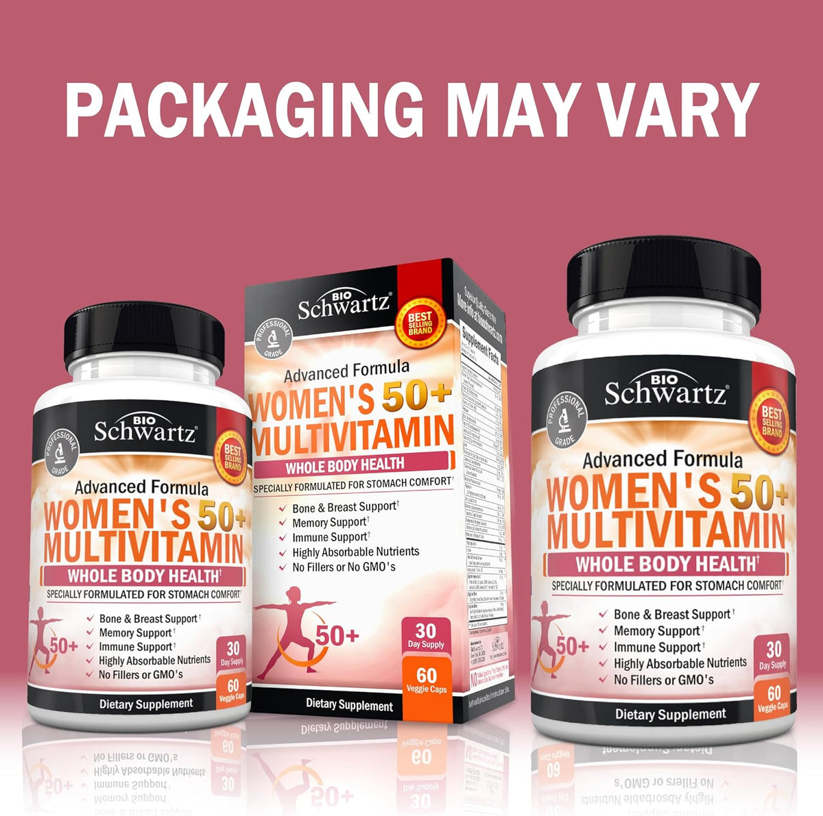 Daily Multivitamin for Women 50 & Over, 60 Capsules