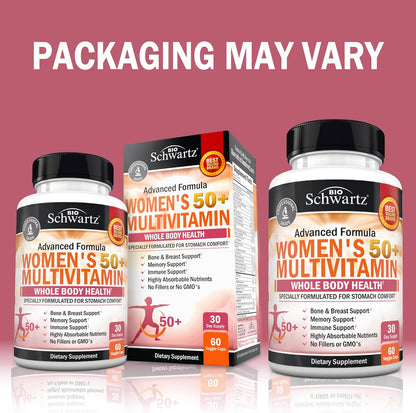 Daily Multivitamin for Women 50 & Over, 60 Capsules
