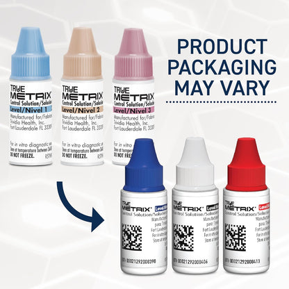 TRUE METRIX Control Solution Bundle, Level 1, 2, 3 Solutions | Solutions and TRUEplus Log Book, for Use with TRUE METRIX Blood Glucose Test Strips, Use to Confirm System Works Correctly