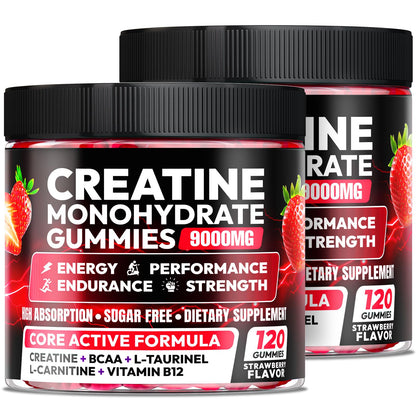 Creatine Monohydrate Gummies 5000MG, Creatine Gummy for Men & Women 120Ct