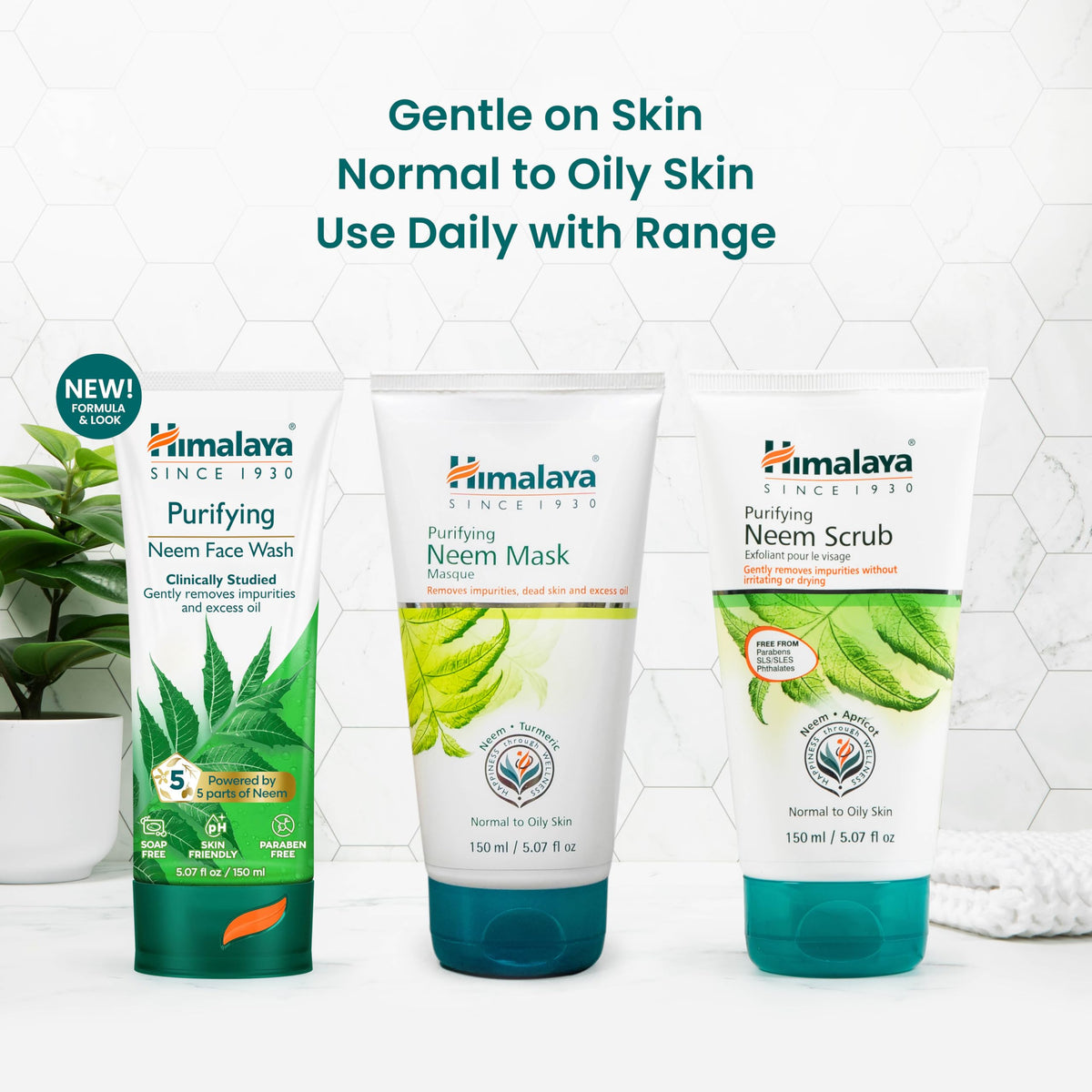 Himalaya Purifying Neem Face Wash With Neem & Turmeric, 5.07 oz, 2 Pack