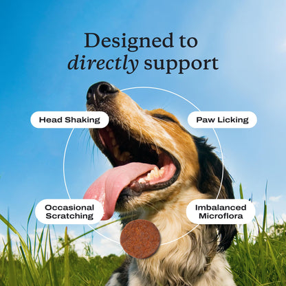 PetLab Co. Allergy & Immune Probiotic Chews, 30 Soft Chews, Pork | Omega-3s, colostrum and prebiotics to support yeast balance, skin health and immune function