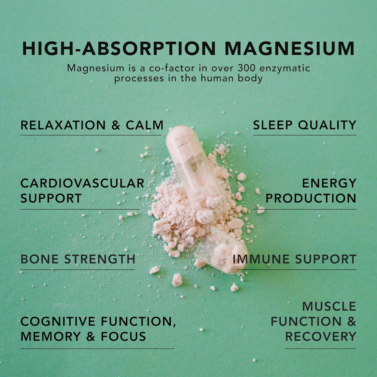 AMANDEAN Magtein Magnesium Complex: L-Threonate, Glycinate, Malate, 90ct
