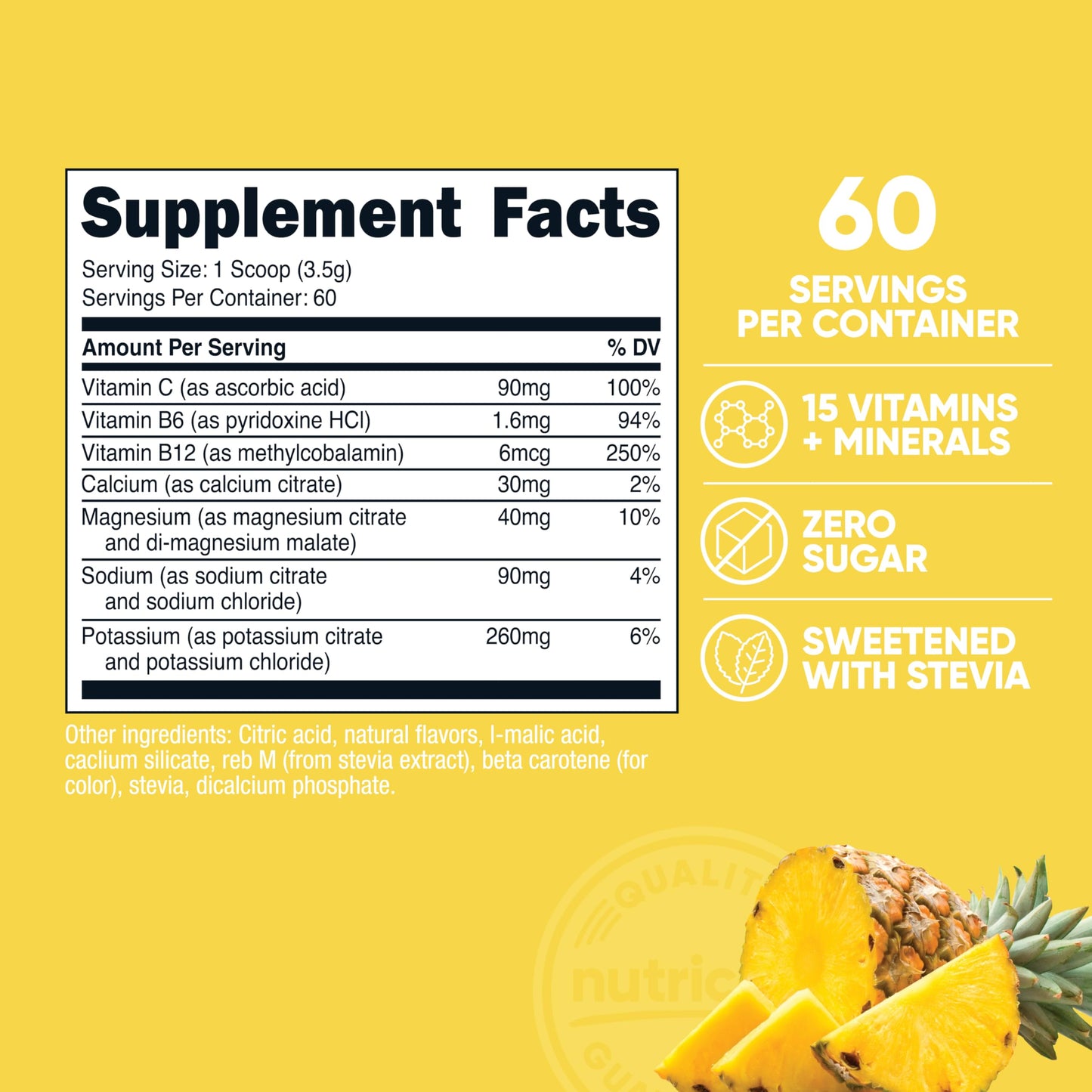 Nutricost Electrolyte Complex Powder (120 Servings, Fruit Punch) | Hydration Supplement Drink Mix with Vitamins and Minerals