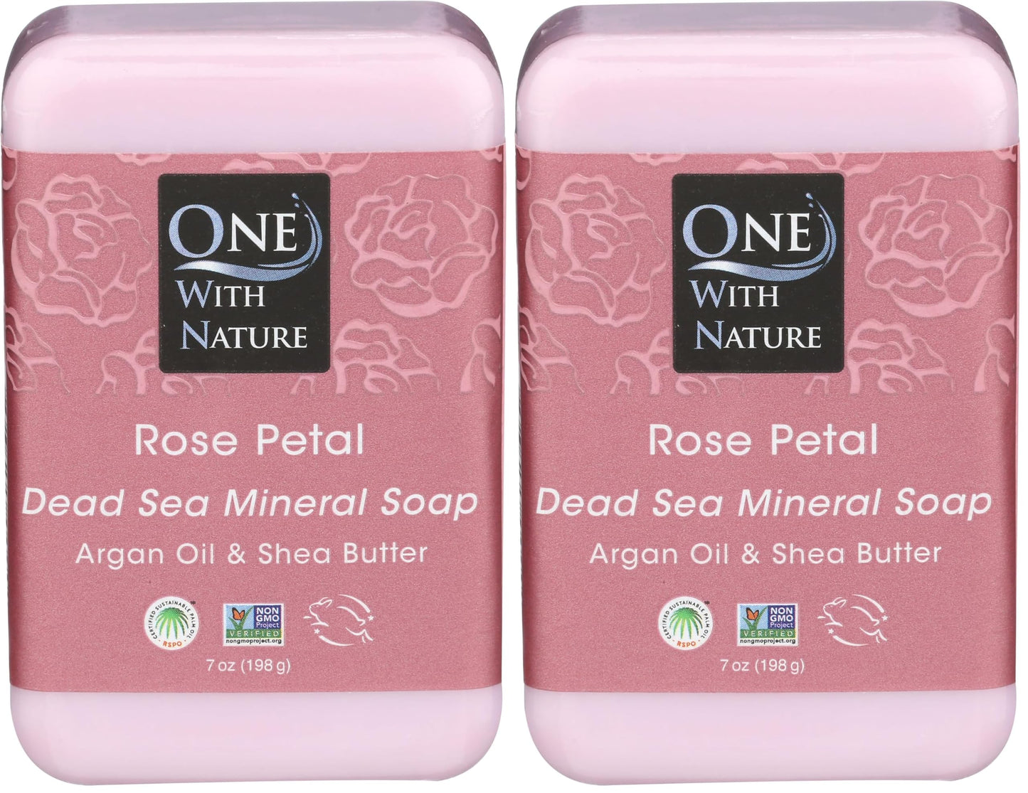 One With Nature Dead Sea Mineral Soap, Lemon Sage, 7-Ounces (Pack of 6)