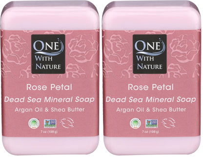 One With Nature Dead Sea Mineral Soap, Lemon Sage, 7-Ounces (Pack of 6)