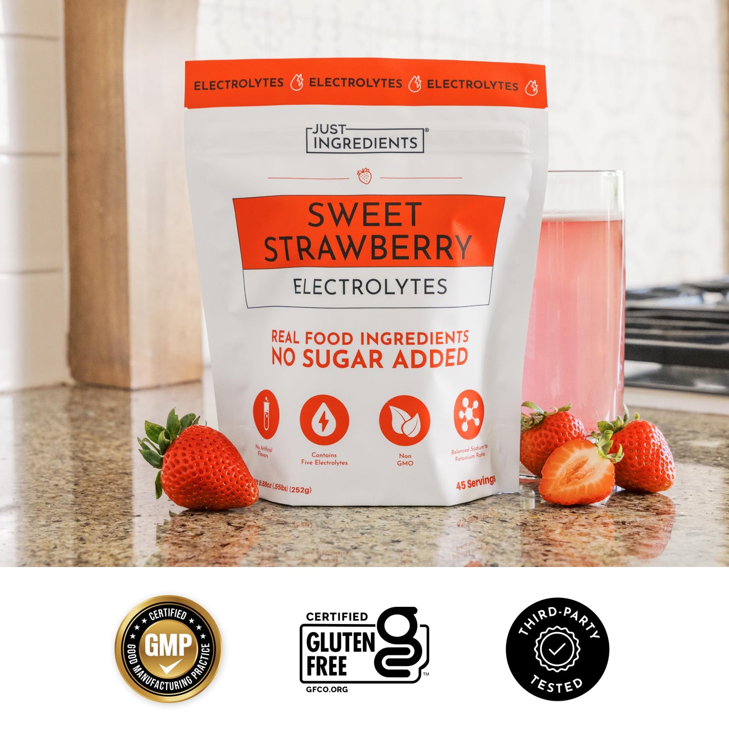 Blue Hawaiian Electrolytes Drink Mix | 30 Servings | Organic Coconut Water, Spirulina & 5 Key Electrolytes
