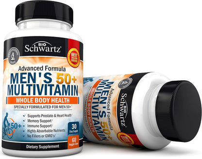 Once Daily Multivitamin for Men 50 and Over - Heart Health Support