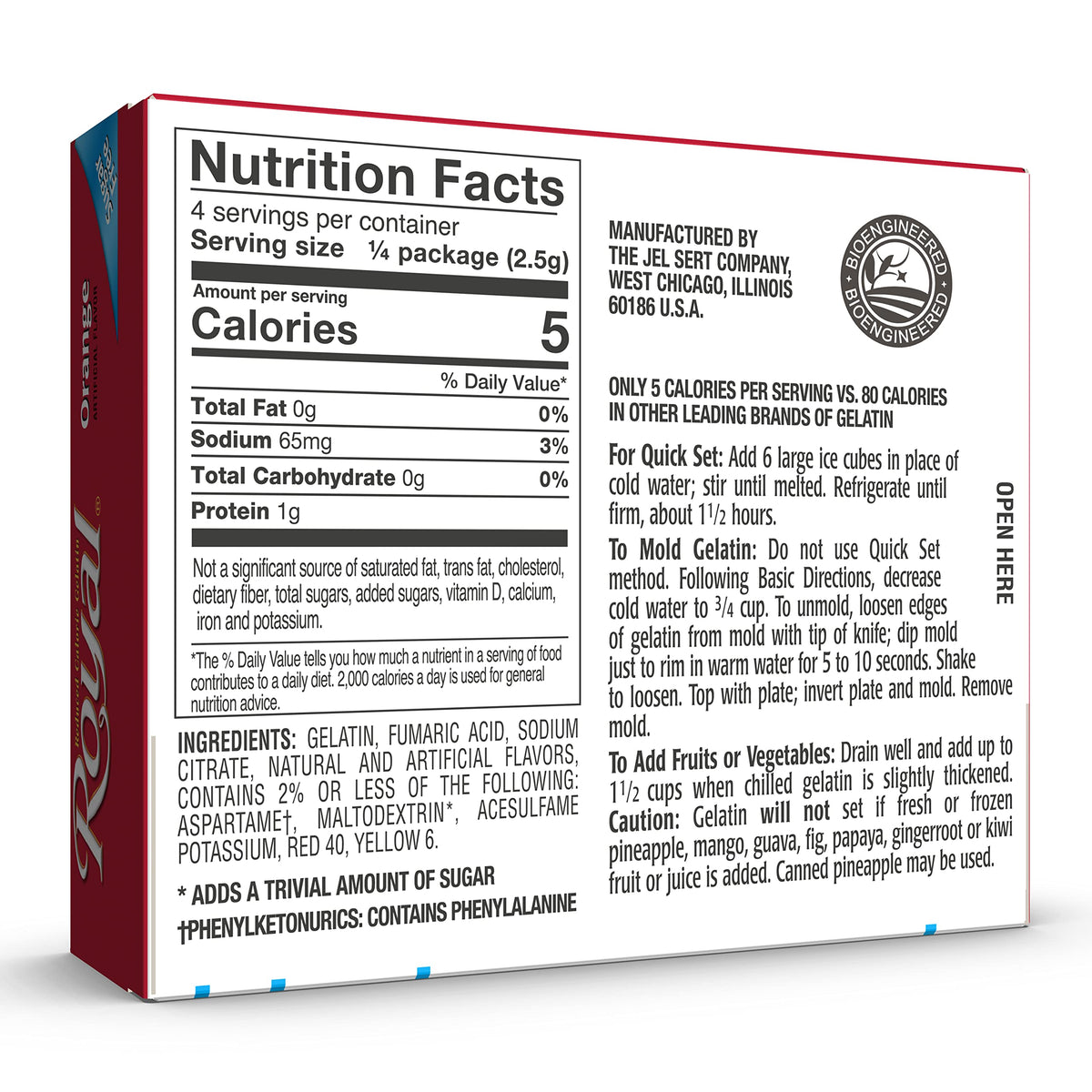 Royal Strawberry Gelatin Dessert Mix, Sugar Free and Carb Free,0.32 0z (Pack of 12)