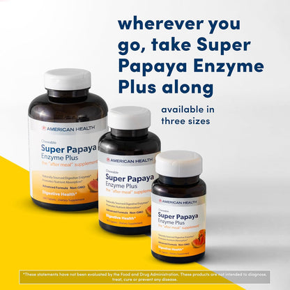 American Health Products Super Papaya Enzyme Plus 360 Tablets