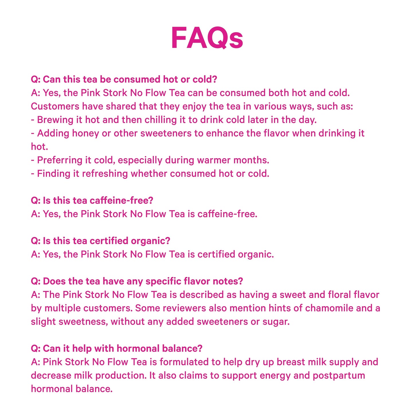 Pink Stork No Flow Organic Sage Tea, Floral Mint Flavor, 15 Sachets | Dry Up Breast Milk Supply, Ease Milk Production, Wean Lactation Naturally, Hot or Iced, Postpartum Essentials