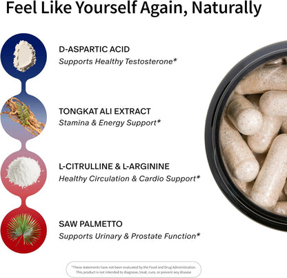 Snap Supplements Big Boy Bundle, Daily Men's Health Support, 90 Caps. Each | Includes Prostate Health with Saw Palmetto for Men, Testo Booster for Men & Nitric Oxide Booster, Vegan, Non-GMO, Gluten-Free