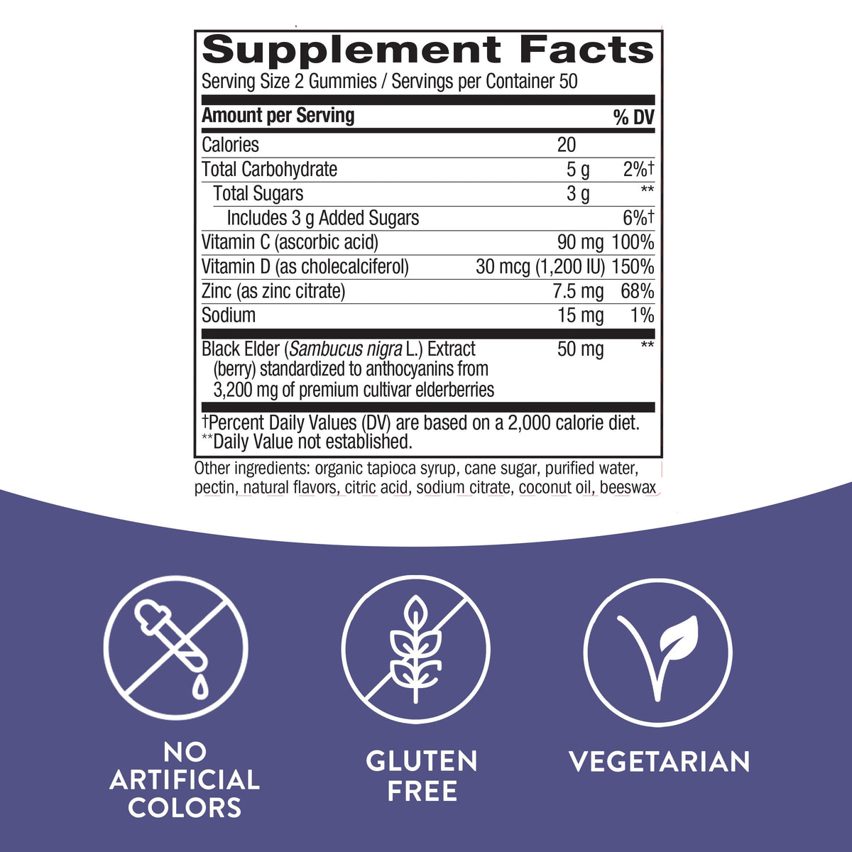 Nature's Way Sambucus Elderberry Gummies - Immune Support Supplement for Kids