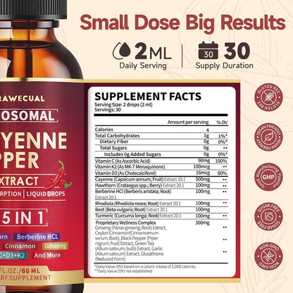 Soursop Echinacea Drops & Liposomal Cayenne Pepper Drops Supplement Bundle