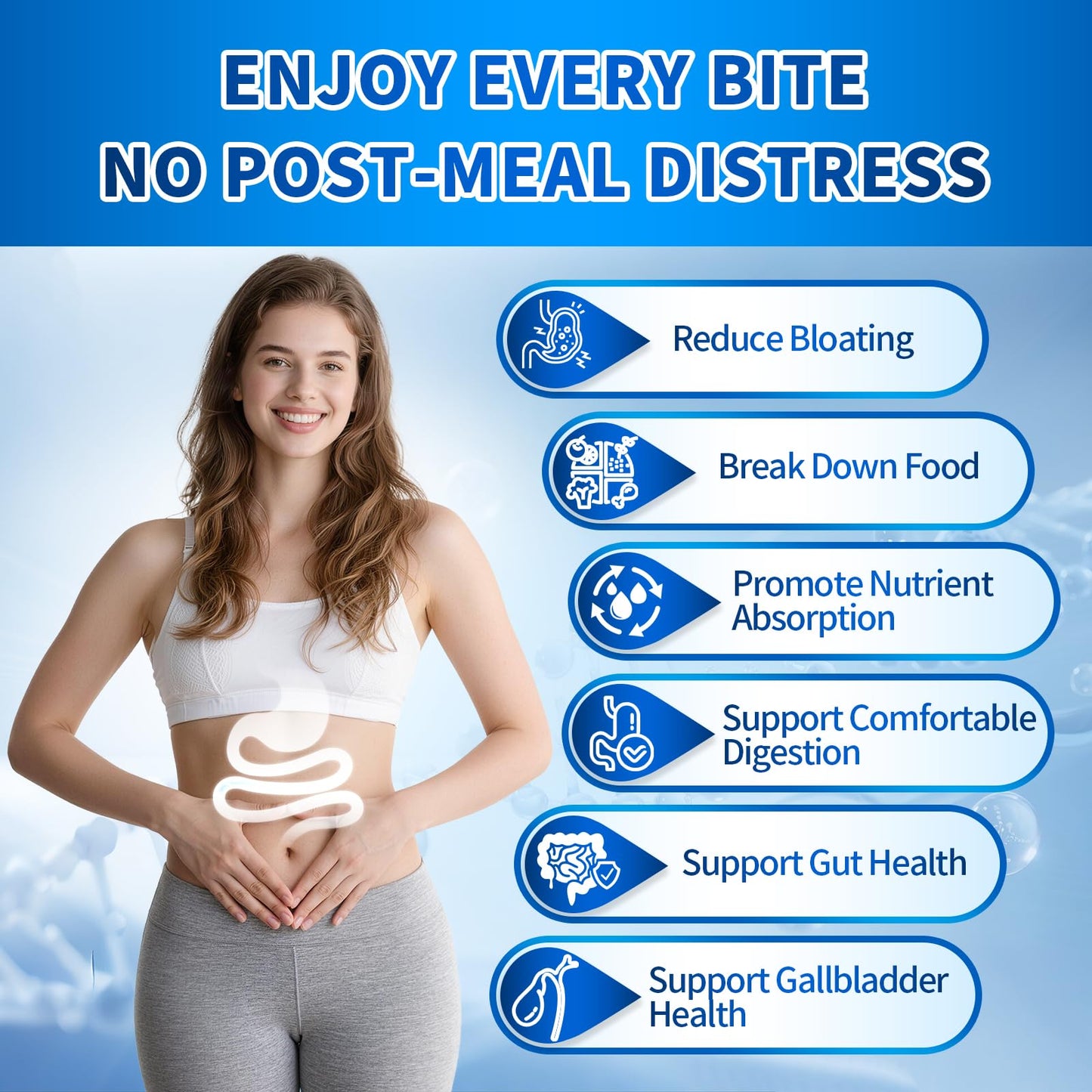 VivoNu Digestive Enzymes | 22 Enzymes with Organic Prebiotics & Probiotics | Supports Digestion* of Protein, Carbs, Fiber & Dairy | 180 Capsules