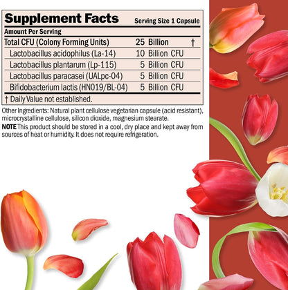 Andrew Lessman ProCaps Probiotic 25 Billion CFU 60 Capsules for Women & Men | Shelf-stable 25 Billion CFU. Four probiotic strains. No refrigeration required. Supports digestive & immune health.