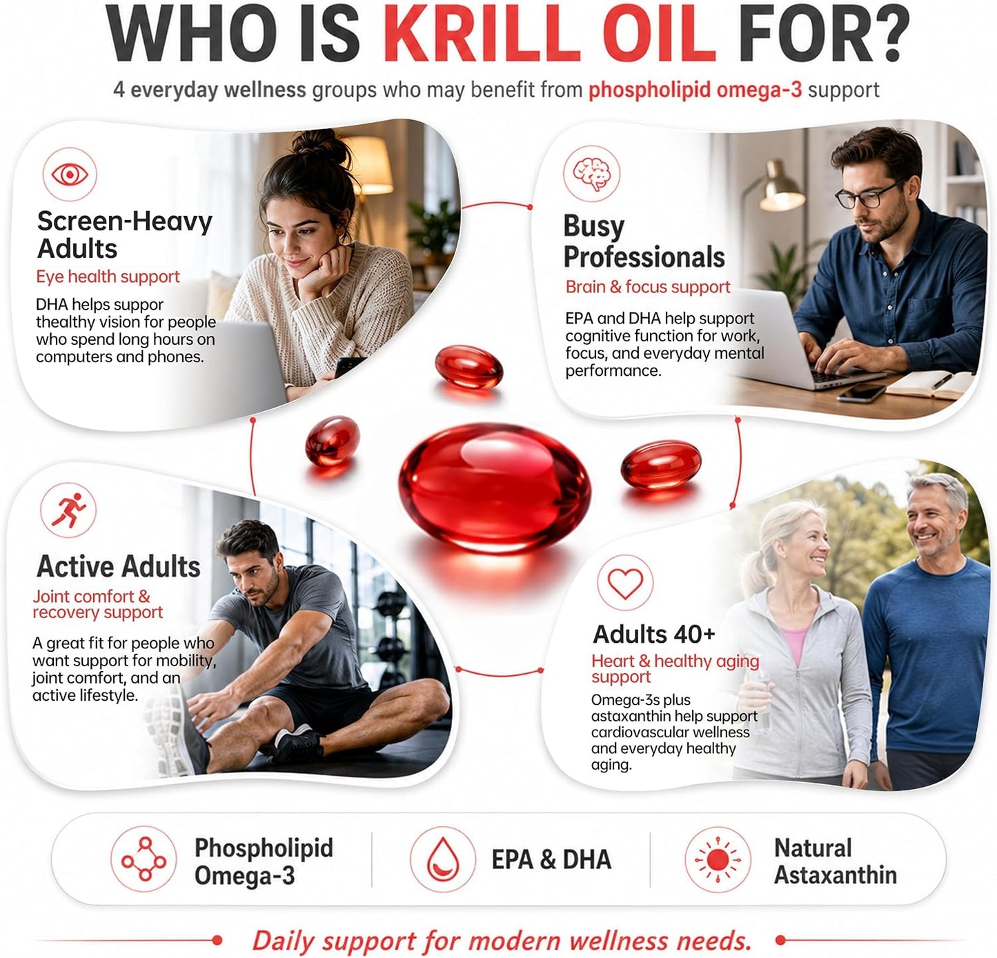 N29 Antarctic Krill Oil 500mg,60 softgels,Omega 3 Supplements with EPA,DHA | Astaxanthin,Phospholipid for Heart Brain Joint Skin Support,No Fishy Burps,Non-GMO, Gluten-Free