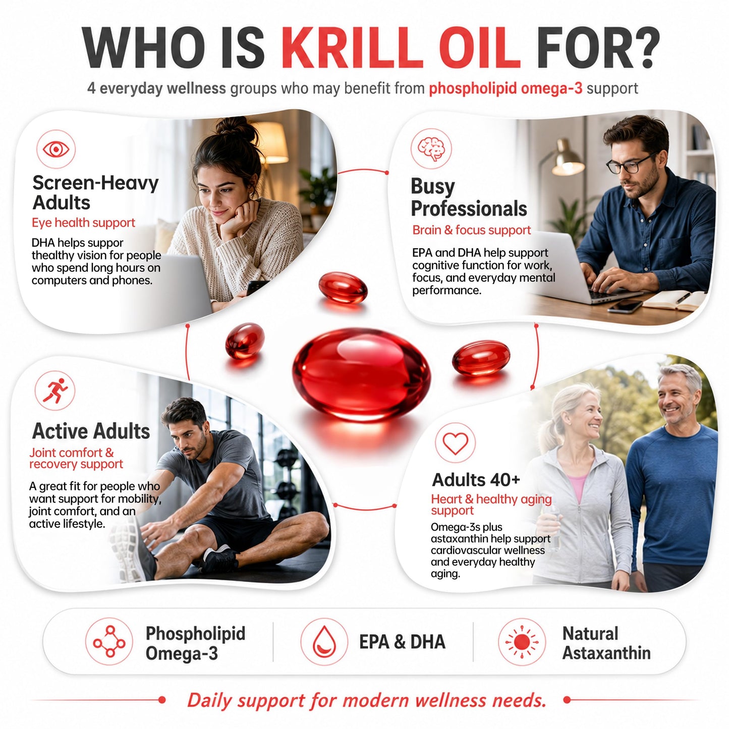 N29 Antarctic Krill Oil 500mg,60 softgels,Omega 3 Supplements with EPA,DHA | Astaxanthin,Phospholipid for Heart Brain Joint Skin Support,No Fishy Burps,Non-GMO, Gluten-Free