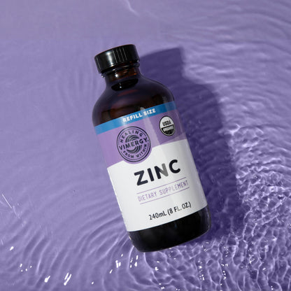VIMERGY USDA Organic Zinc Supplements for Women & Men (7.5mg Liquid Zinc Per Serving) Fast-Absorbing Immune Support, Promotes Healthy Bones & Skin, Vegan, Up to 57 Servings (115 mL)