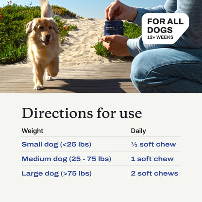 PetLab Co. Joint Care Chews for Dogs, 30 Soft Chews, Pork | Glucosamine, green-lipped mussel and omega-3s to support joint comfort, cartilage health and daily mobility