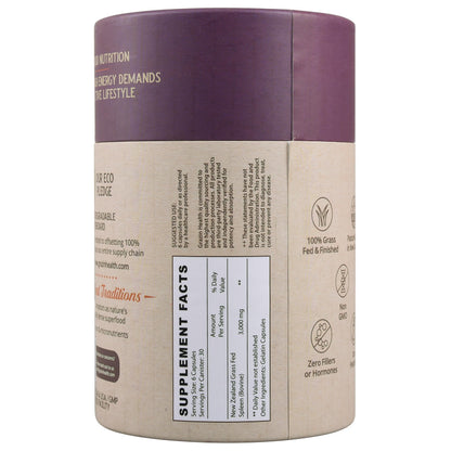 Bovine Organ Complex 3000mg per Serving (30 Servings) | Pancreas, Liver, Spleen, Kidney, Heart (600 Mg per Organ per Capsule) Grass Fed