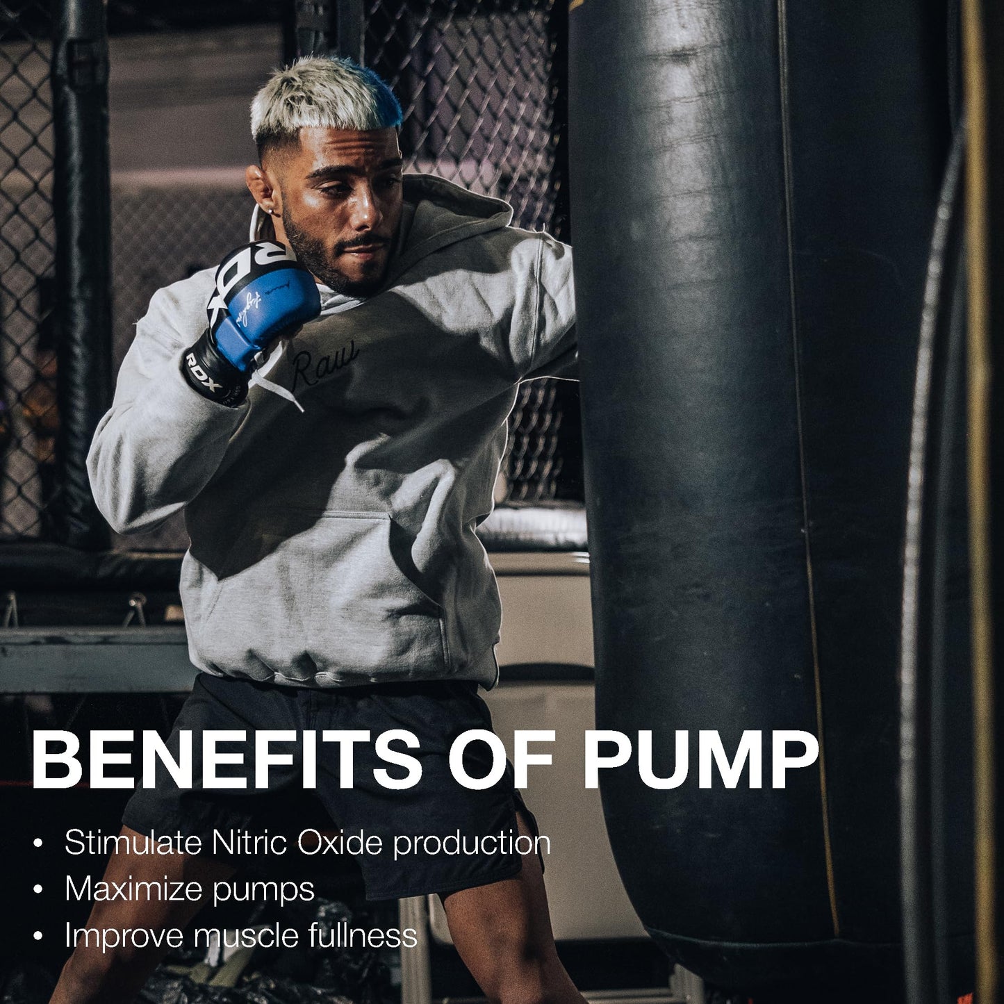 RAW Pump Stim Free Pre Workout (Watermelon) - Non-Stimulant Pre Workout Supplement Powder Nitric Oxide Booster - Pre Workout Supplements Drink for During Workout - 40 Servings