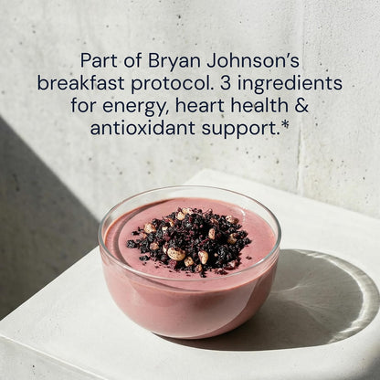 Blueprint Bryan Johnson Blueberry Nut Mix - Real Blueberries, Roasted Macadamia Nuts and Walnuts - No Additives or Added Sugars - Keto and Paleo Friendly - 170mg Polyphenols (30 Servings)