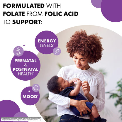 Bluebonnet Nutrition Folic Acid 400 mcg, Prenatal & Postnatal Health*, Non-GMO, Vegan, Kosher Certified, Gluten-Free, Soy-Free, Dairy-Free, 90 Vegetable Capsules, 90 Servings