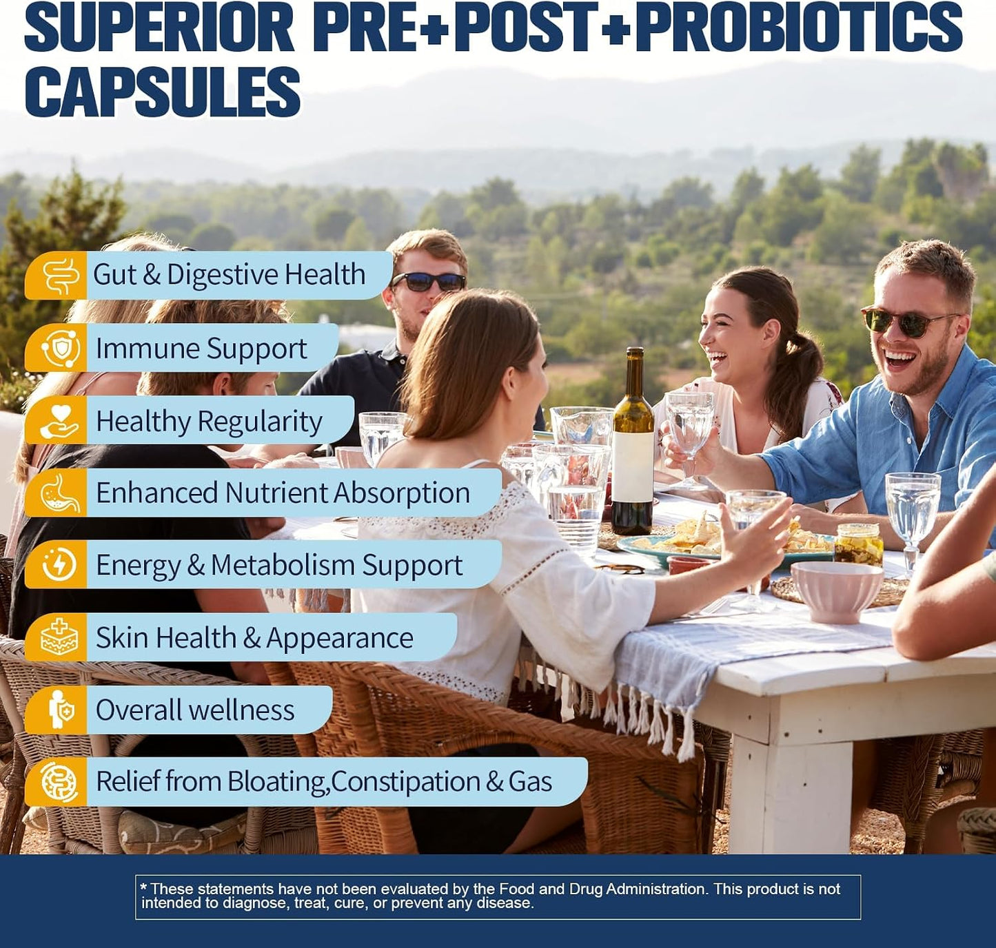 Totaria 5-in-1 Probiotic Prebiotic & Postbiotic for Women Men, 60 Billion CFU 24 Strains w/Digestive Enzymes, Prebiotic Fiber, Slippery Elm, Daily Complete Immune, Gut Health, 120 Day Supply