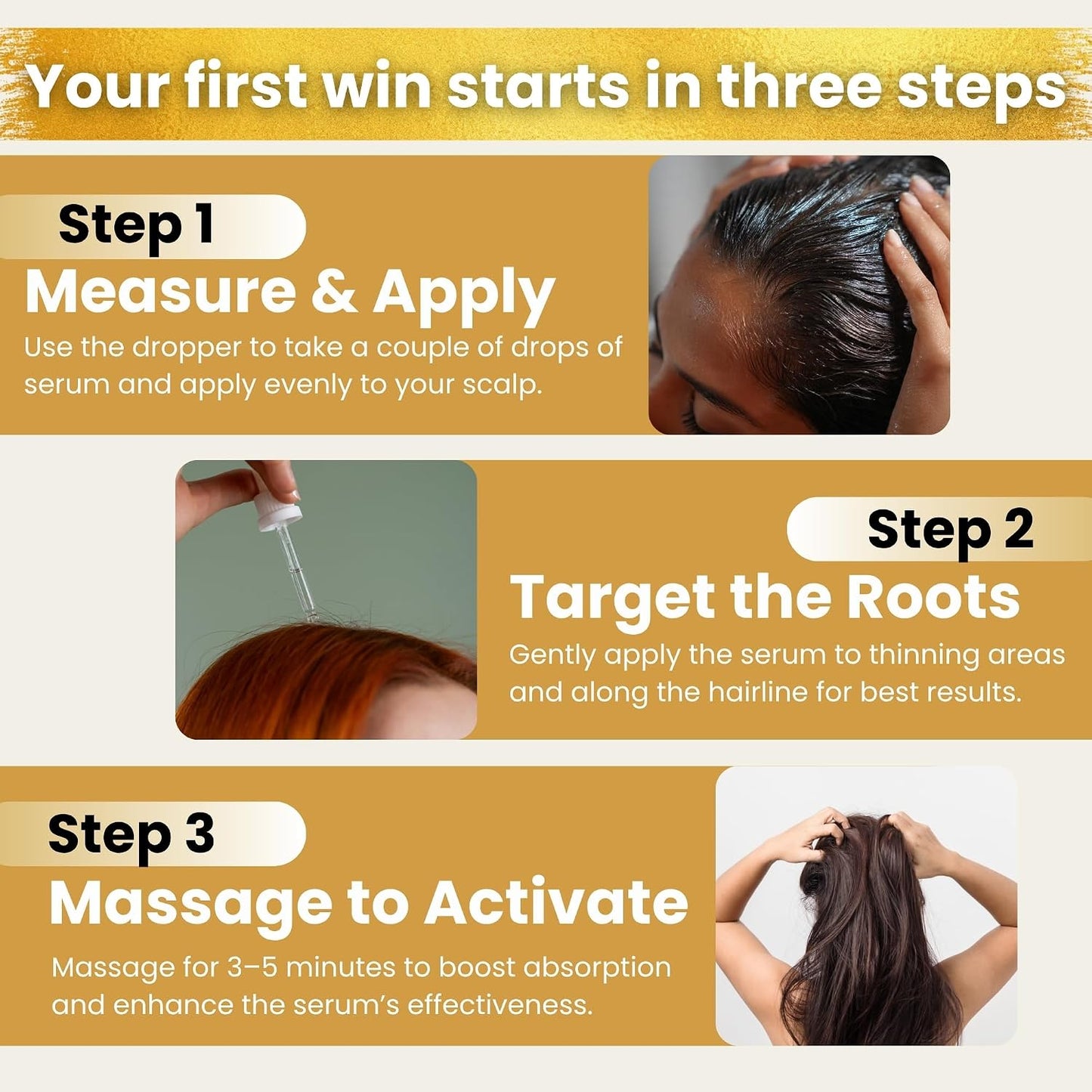 Hair Growth Serum Women & Men — USDA Organic Natural Scalp Serum (30 ml) | Tricho10™ with 10 Botanical Oils for Reduced Shedding, Improved Hair Density & Visible Hair Growth in 90 Days(All Hair Types)