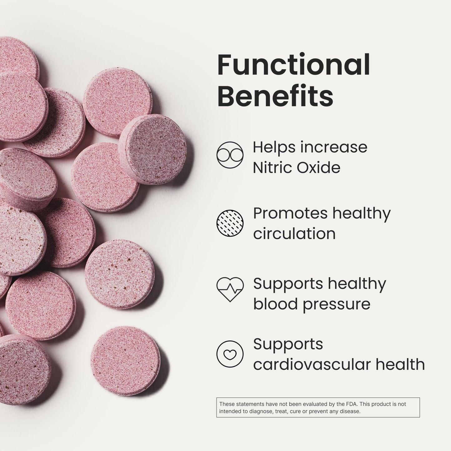 HumanN Neo40 Daily Heart & Blood Circulation Supplements to Boost Nitric Oxide - Supports Blood Pressure - from Maker of SuperBeets -Includes 30 Dissolvable Tablets - Tasty Fruity Flavor