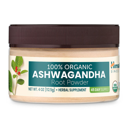 Himalaya USDA Organic Ashwagandha Root, 670 mg, 60 Day Supply, 60 Caplets
