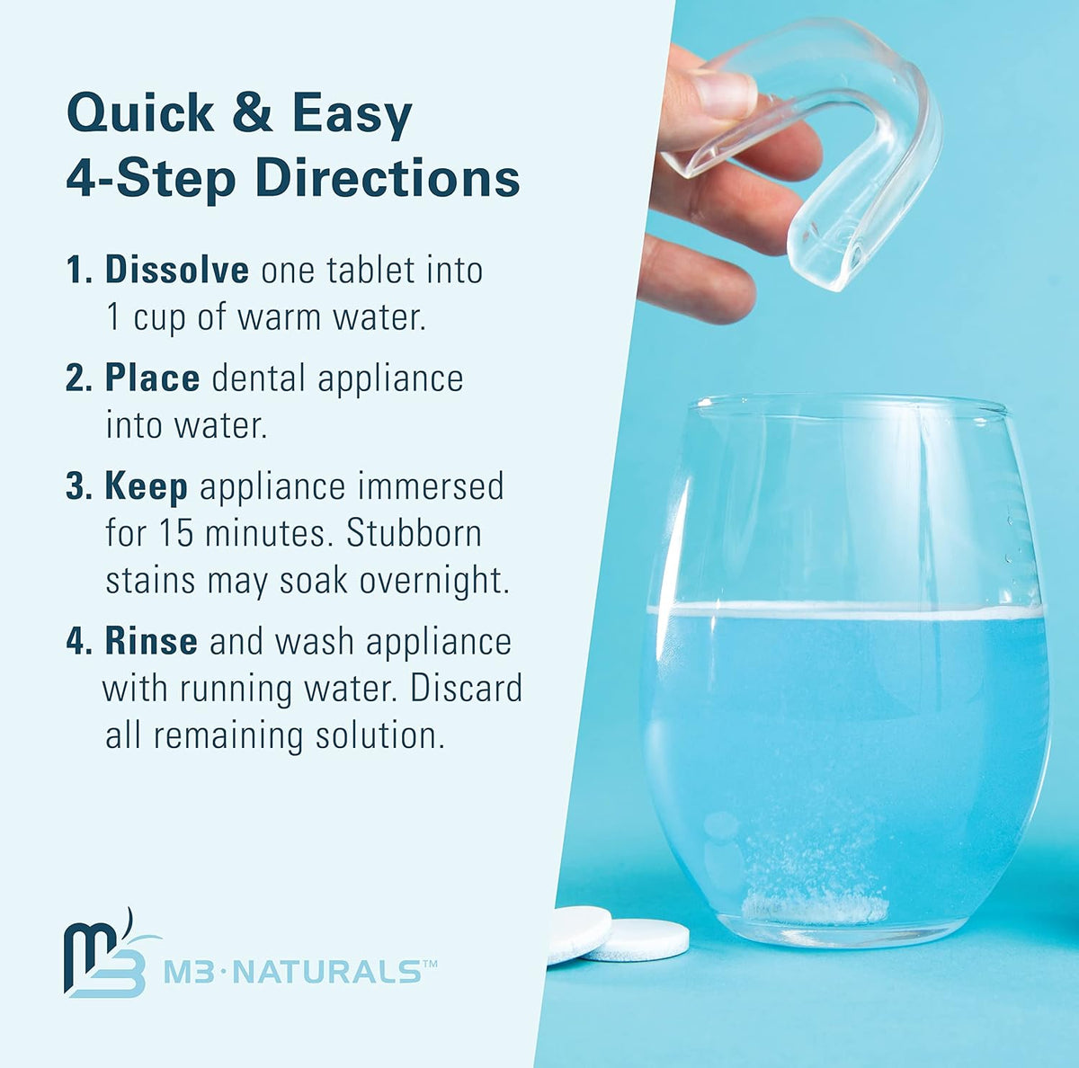 Nano Hydroxyapatite Toothpaste & Dental Appliance Cleaner Tablets