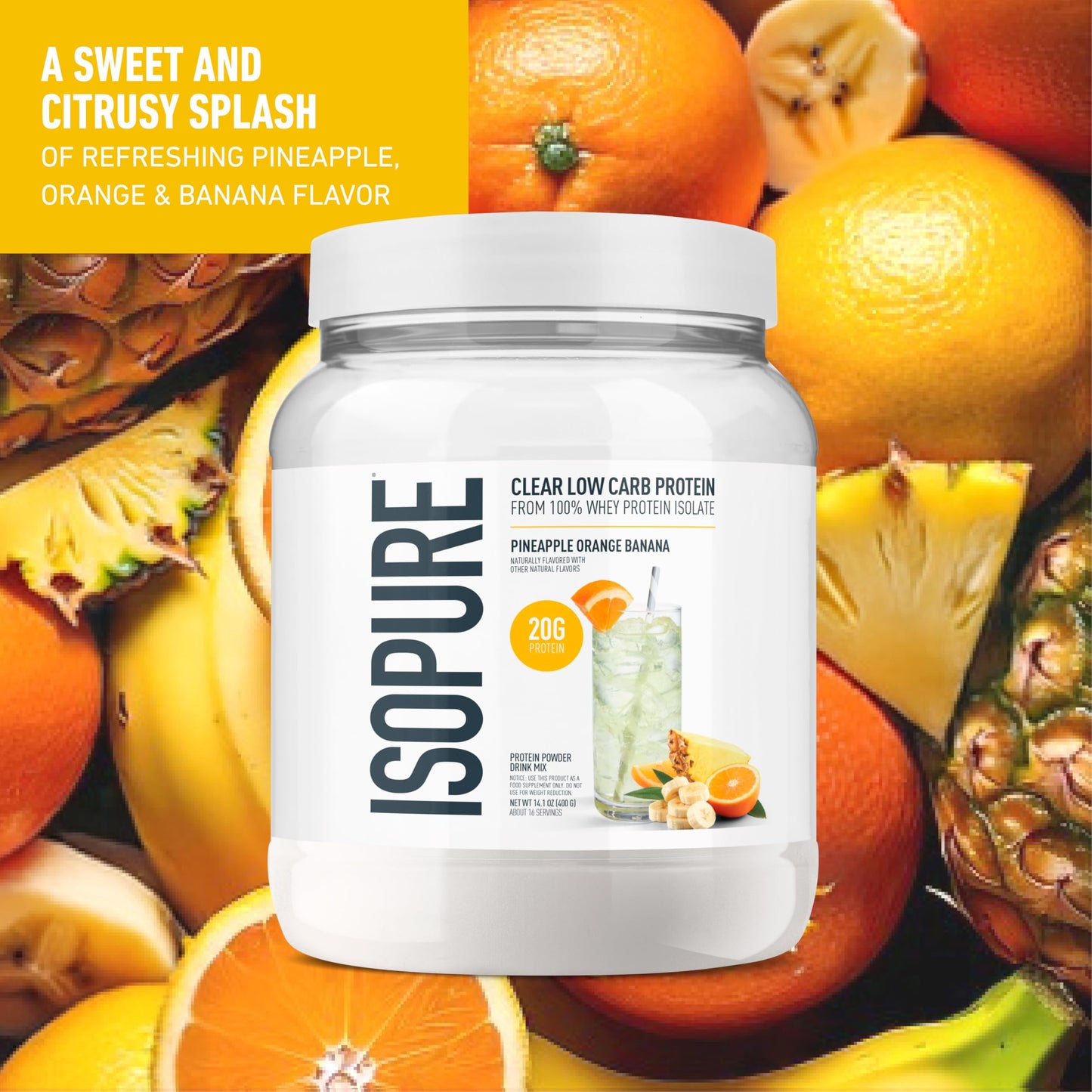 Isopure Clear Protein Stick Pack, Mixed Berry, 20 Count (Pack of 1)