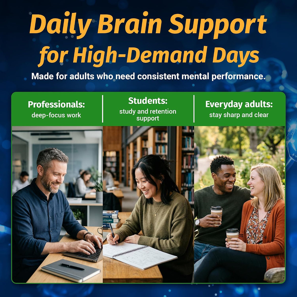 1 Body Brain Support - Bacopa Monnieri, Lion’s Mane for Memory & Focus