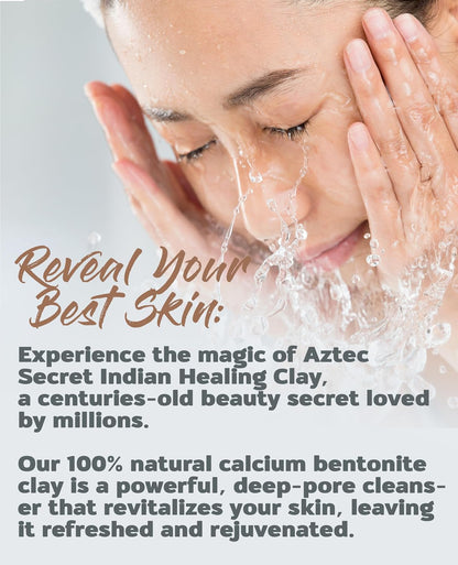 Aztec Secret– Indian Healing Clay 16 Oz – Deep Pore Cleansing Facial & Body Mask – The Original 100% Natural Calcium Bentonite Clay – New Version 2