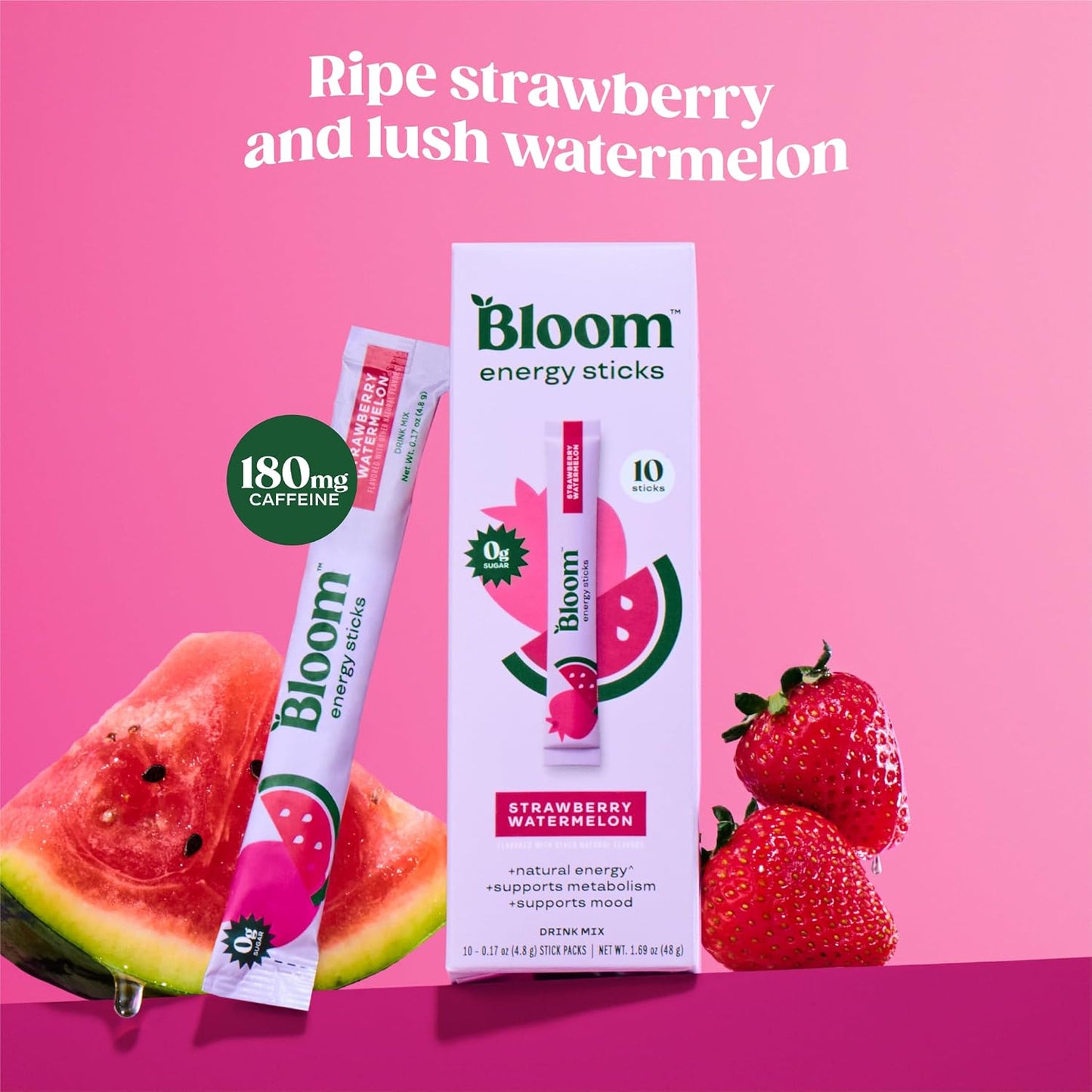 Bloom Energy Sticks Strawberry Watermelon and Hydration Sticks Rocket Blast Bundle